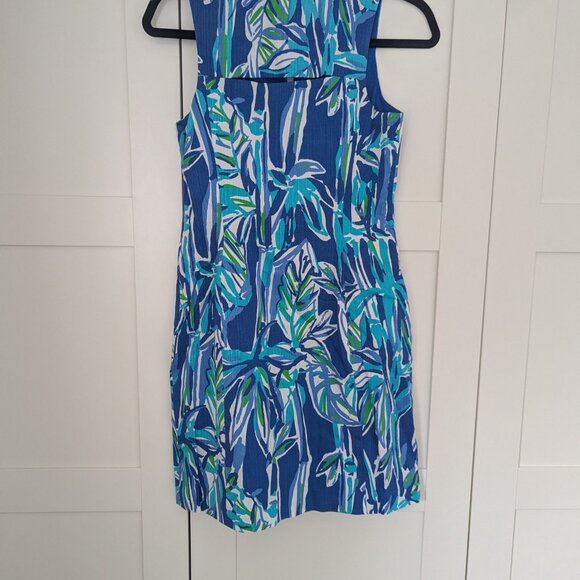 Lilly Pulitzer Penelope Shift Dress in 'Blue Crush Bamboo' - size 2 - Picture 6 of 6